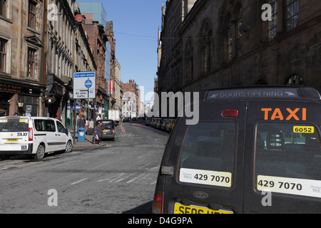 Vue nord jusqu'Hope Street dans le centre-ville de Glasgow, Écosse, Royaume-Uni Banque D'Images