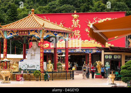 10 000 Bouddhas Monastery, nouveaux territoires, Hong Kong, Chine, Asie. Banque D'Images