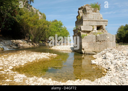 Ruine, Olympos Lycie (Turquie), l'Asie occidentale Banque D'Images