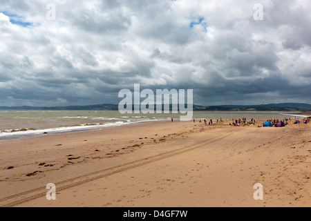 Plage d'Exmouth, Devon, Angleterre, Royaume-Uni, Europe Banque D'Images