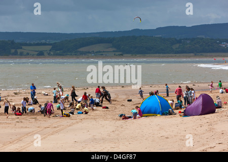 Plage d'Exmouth, Devon, Angleterre, Royaume-Uni, Europe Banque D'Images