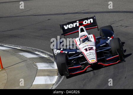 Birmingham, Alabama, USA. 13 mars 2013. Les tests d'Indycar à Barber Motorsport Park, Birmingham, AL, du 11 au 13 mars 2013, la volonté, de l'équipe Penske (Image Crédit : Crédit : Ron Bijlsma/ZUMAPRESS.com/Alamy Live News) Banque D'Images