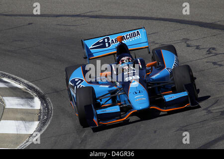 Birmingham, Alabama, USA. 13 mars 2013. Les tests d'Indycar à Barber Motorsport Park, Birmingham, AL, du 11 au 13 mars 2013, Alex Tagliani, Bryan Herta Autosport w/ freiner Agajanian (Image Crédit : Crédit : Ron Bijlsma/ZUMAPRESS.com/Alamy Live News) Banque D'Images