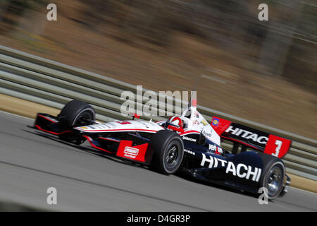 Birmingham, Alabama, USA. 13 mars 2013. Les tests d'Indycar à Barber Motorsport Park, Birmingham, AL, du 11 au 13 mars 2013, l'équipe Penske, Helio Castroneves (Image Crédit : Crédit : Ron Bijlsma/ZUMAPRESS.com/Alamy Live News) Banque D'Images