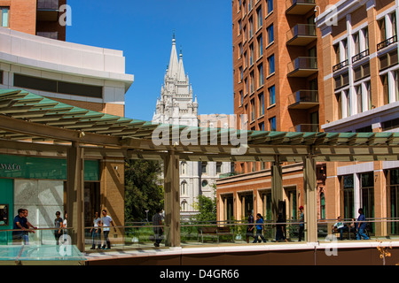 Salt Lake City Utah temple mormon LDS Banque D'Images