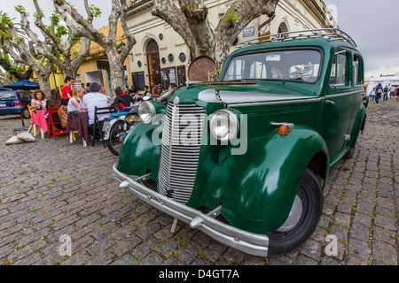 Café à l'extérieur dans la région de Colonia del Sacramento, Uruguay, Amérique du Sud Banque D'Images