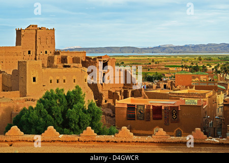 Kasbah de Taourirt, Ouarzazate, Maroc, Afrique du Nord Banque D'Images