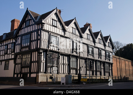 Ledbury, une ville dans le Herefordshire, en Angleterre. Le cadre en bois Parc Ledbury. Banque D'Images