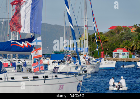 Marina Cay, îles Vierges britanniques, Antilles, Caraïbes Banque D'Images