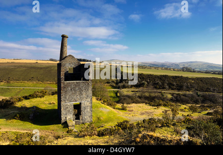 Les ruines d'une papule Betsy Engine House dans le Devon Banque D'Images