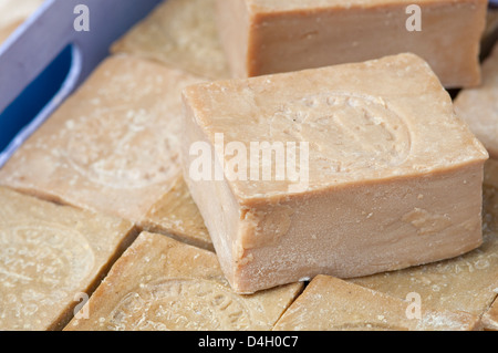 Barres de Savon Alep artisanal Banque D'Images