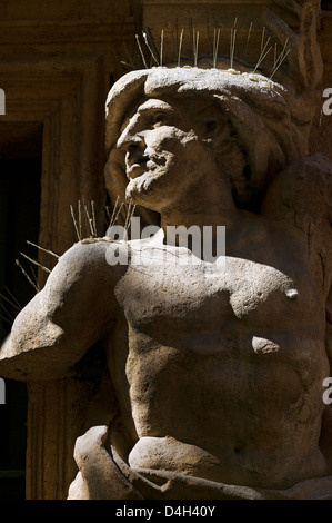 Les atlantes, Aix En Provence, Bouches du Rhône, France Banque D'Images