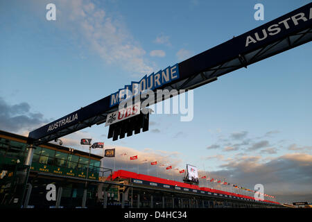 Melbourne, Australie. 14 mars 2013. Sport Automobile : Championnat du Monde de Formule 1 de la FIA 2013, Grand Prix d'Australie, de l'Albert Park, vue générale : dpa Crédit photo alliance / Alamy Live News Banque D'Images