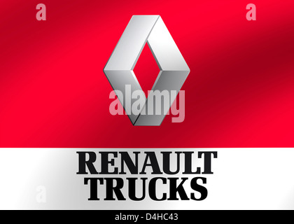 Logo Renault Trucks icône symbole d'un drapeau Banque D'Images