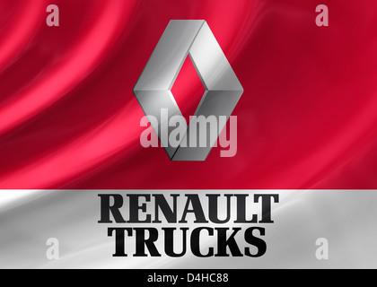 Logo Renault Trucks icône symbole d'un drapeau Banque D'Images