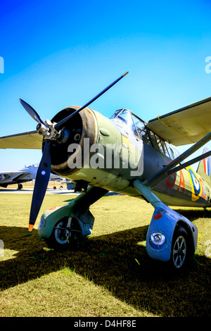 La DEUXIÈME GUERRE MONDIALE, un avion ADAC Westland Lysander au Sun n Fun Florida Air Museum à Lakeland Banque D'Images