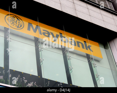 MAYBANK TOWER gratte-ciel de Singapour. Photo Tony Gale Banque D'Images