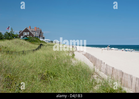 Maison DE PLAGE PLAGE ATLANTIQUE DUNES AMAGANSETT SUFFOLK COUNTY LONG ISLAND NEW YORK STATE USA Banque D'Images