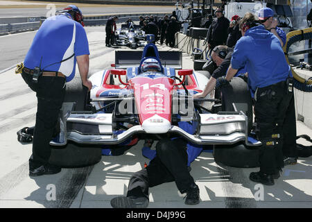 Birmingham, Alabama, USA. 13 mars 2013. Les tests d'Indycar à Barber Motorsport Park, Birmingham, AL, du 11 au 13 mars 2013, Takuma Sato, A.J. Foyt Enterprises (Image Crédit : Crédit : Ron Bijlsma/ZUMAPRESS.com/Alamy Live News) Banque D'Images