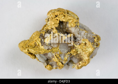 Nevada USA / Gold Nugget Quartz - Modèle Banque D'Images