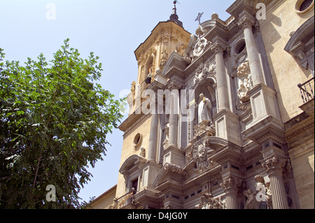 Façade de l'hôpital San Juan de Dios Eglise en Granada, Andalousie, Espagne Banque D'Images