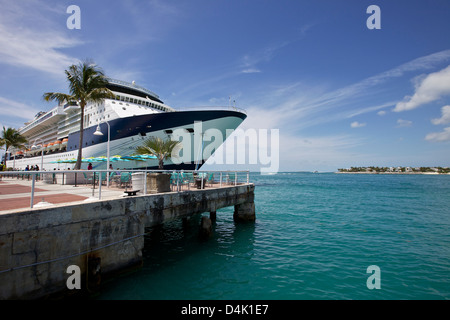 Bateau de croisière Celebrity Millennium amarré à Key West Banque D'Images