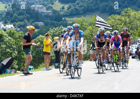 Tour de France, Col du Soulor, 2010 Banque D'Images
