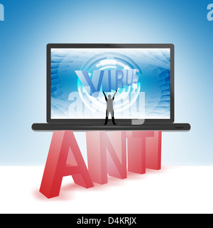 Anti Virus Ordinateur Banque D'Images