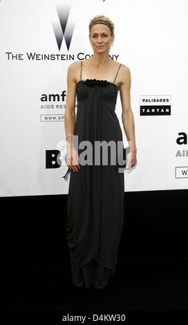 L'actrice Robin Wright Penn nous assiste au gala de l'amfAR contre le sida au cours de la 62e édition du Festival de Cannes à Cannes, France, 21 mai 2009. Photo : Hubert Boesl Banque D'Images