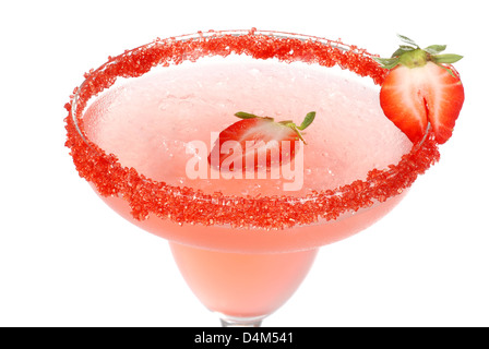 Strawberry Daiquiri macro Banque D'Images