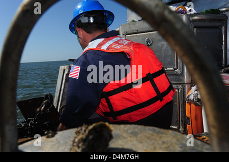 L'équipe d'aides à la navigation Gulfport Banque D'Images