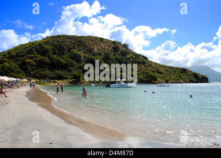 Reggy Plage à St Kitts Banque D'Images