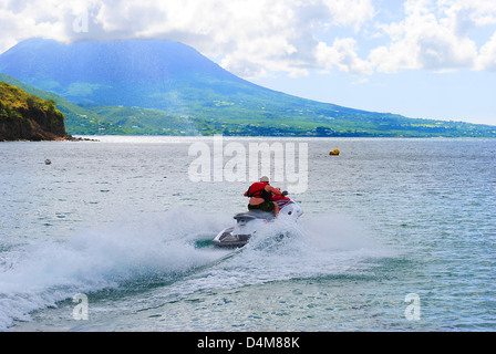 Jet ski à St Kitts Banque D'Images