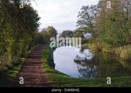 Sur le bassin du canal au sud de Birmingham, Worcester Tardebigge Banque D'Images