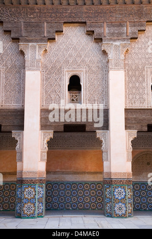 L'Afrique, Maroc, Marrakech, de Ali ben Youssef medersa Banque D'Images