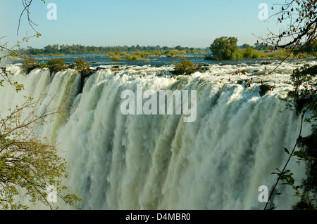 Victoria Falls, près de Livingstone, Zambie Banque D'Images