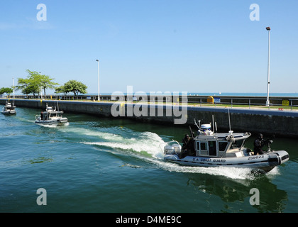 L'équipe d'intervention de la sécurité maritime dans l'exercice de Chicago au cours de l'année 2012 Sommet de l'OTAN Banque D'Images