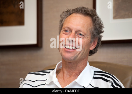 Düsseldorf, Allemagne, Michel Preud'homme, entraîneur de football club d'Al-Shabab Banque D'Images