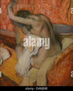 Après le bain, femme s'essuyant par Edgar Degas, 1895-1900, Courtauld Institute of Art, Somerset House, Londres, Angleterre, Royaume-Uni, Banque D'Images