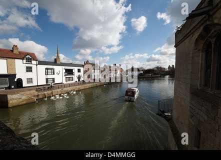 Le quai St Ives Cambridgeshire Angleterre Banque D'Images