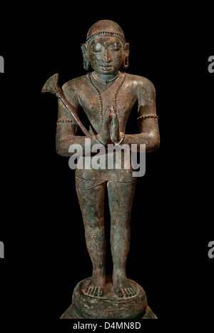 12e siècle Vembavur appar Perambalur Tiruchy hindou Inde statuette en bronze Banque D'Images