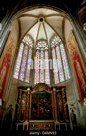 Intérieur de la cathédrale de Narbonne, France. Banque D'Images