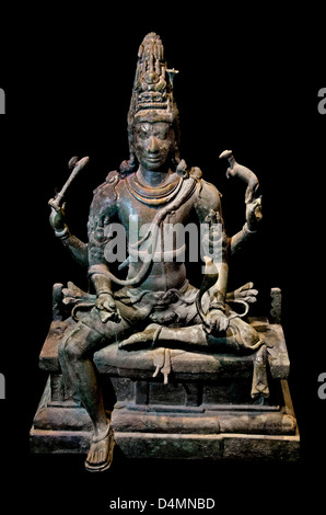 Vishapaharana Vishapaharanar Kilappudanur Nannilam (Shiva) est une Tiruvarur ixe siècle quartier hindou de l'Inde Banque D'Images