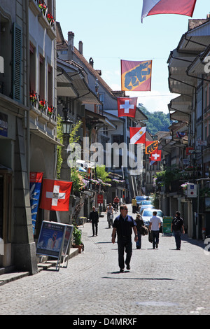 La Suisse, dans le canton de Berne, Thun Banque D'Images