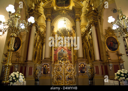 Lviv, Ukraine, le sanctuaire de l'Église orthodoxe grecque St George's Cathedral Banque D'Images