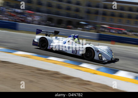 16 mars 2013 - Sebring, Floride, États-Unis - l'AUMÔNE Journée 1 12 Heures de Sebring Sebring,,FL, du 13 au 16 mars 2013, BRUNO JUNQUIERA, ALEX POPOW, RSR Racing, ORECA FLM09 (crédit Image : © Ron Bijlsma/ZUMAPRESS.com) Banque D'Images