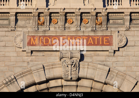 La direction de la Gare Centrale d'Anvers à Anvers, Belgique Banque D'Images