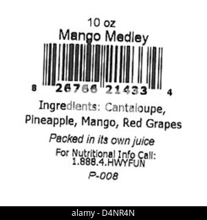 A rappelé - Produits de mangue Banque D'Images