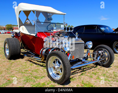 Un vintage hot rod à la course au soleil car show à Myrtle Beach, SC USA 15 Mars 2013 Banque D'Images