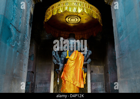 Statue de kali, Angkor watt, Cambodge Banque D'Images